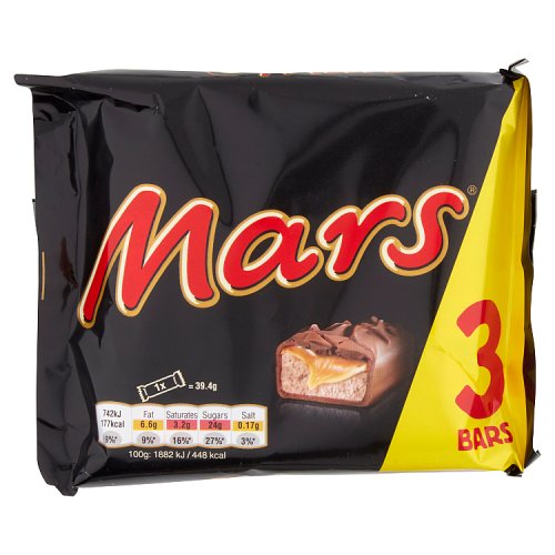 MARS CHOCOLATE BARS MULTIPACK 3 x 39.4g