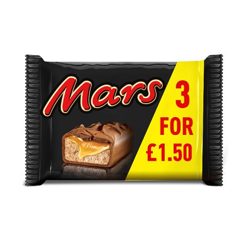 MARS SNACKSIZE 3PK PM £1.50 22 x 118.2g