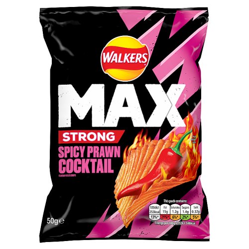 Walkers Max Strong Fiery Prawn Cocktail