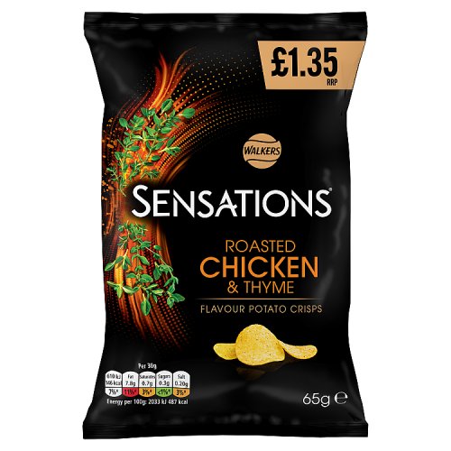 Walkers Sensations Roast Chicken N Thyme PM £1.35