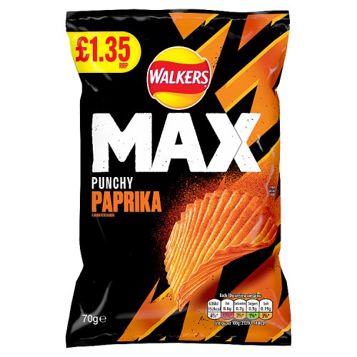 Walkers Max Paprika PM £1.35