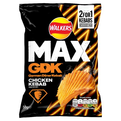 Walkers Max Gdk Chicken Kebab