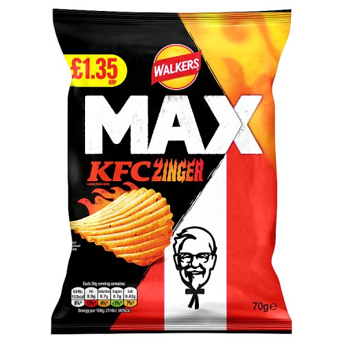 Walkers Max Kfc Zinger PM £1.35