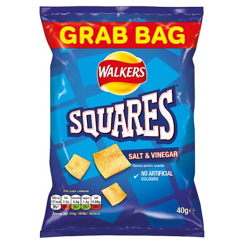 Walkers Squares Grabs Salt & Vinegar