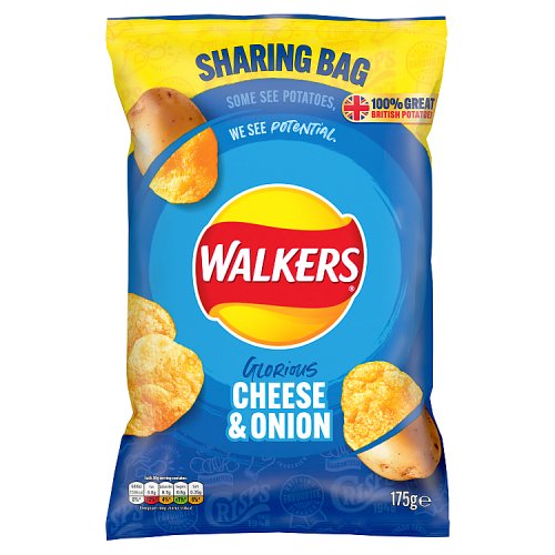 Walkers Cheese & Onion Crisps