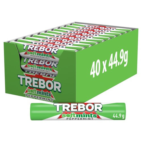 TREBOR SOFTMINTS PEPPERMINT ROLL 40 X 44.9G