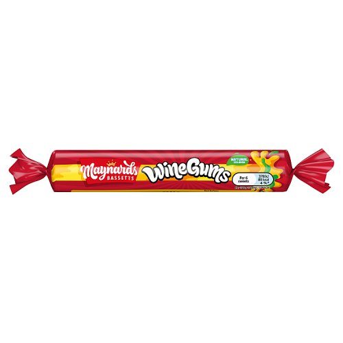 MAYNARDS BASSETTS WINE GUMS ROLL 40 X 52G