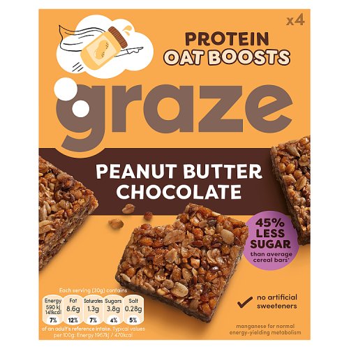 Graze Peanut Butter Chocolate Protein Bite 4Pk - SKU: 2309 - PACK: 7 - CASES/PALLET: 231 - EAN: '5055958702983