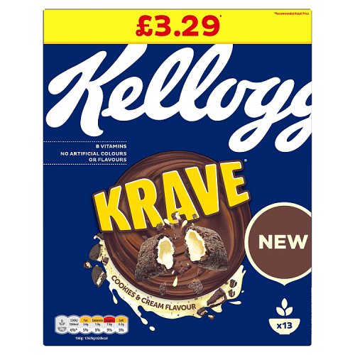 Kelloggs Krave Cookies & Cream PM £3.29