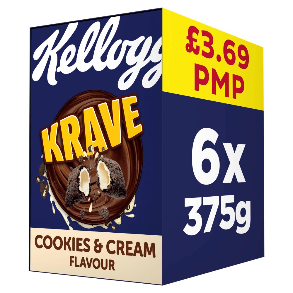 Krave Cookies & Cream 6x375g £3.69 PMP