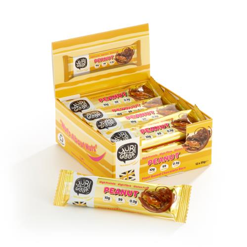Yubi Protein Bars Peanut - SKU: YUB/PNT/12 - PACK: 12 - CASES/PALLET: 840 - EAN: '5065013646060