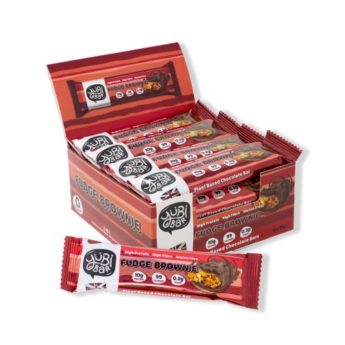 Yubi Protein Bars Fudge Brownie - SKU: YUB/FCB/12 - PACK: 12 - CASES/PALLET: 840 - EAN: '5065013646268