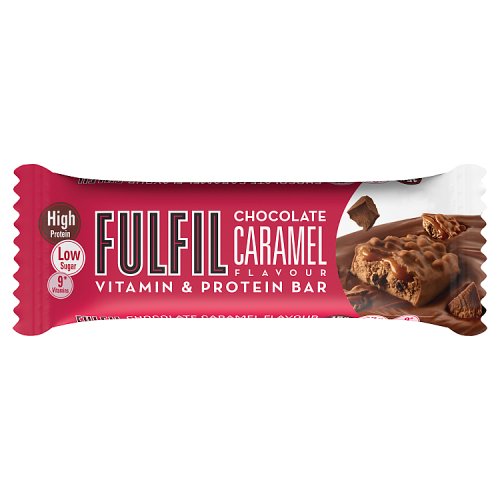 Fulfil Vitamin & Protein Bar Chocolate Caramel - SKU: FL0019 - PACK: 15 - CASES/PALLET: 585 - EAN: '5391532122656
