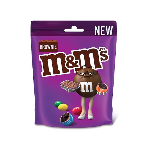 M&MS BROWNIE POUCH 12 x 102g