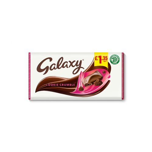 GALAXY COOKIE CRUMBLE PM £1.35 24 x 114g