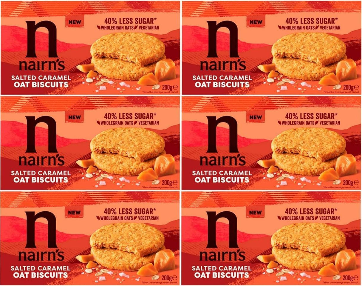 9246-E NAIRNS SALTED CARAMEL OAT BISCUITS 10X200G