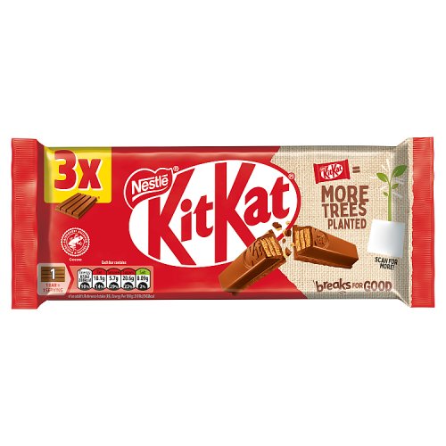 KIT KAT 4 FINGER 3PK 20 X 124.5G