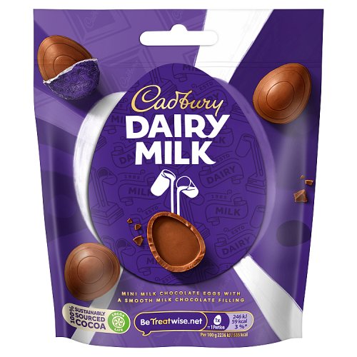 CADBURY DAIRY MILK MINI FILLED EGGS BAG 23 X 77G