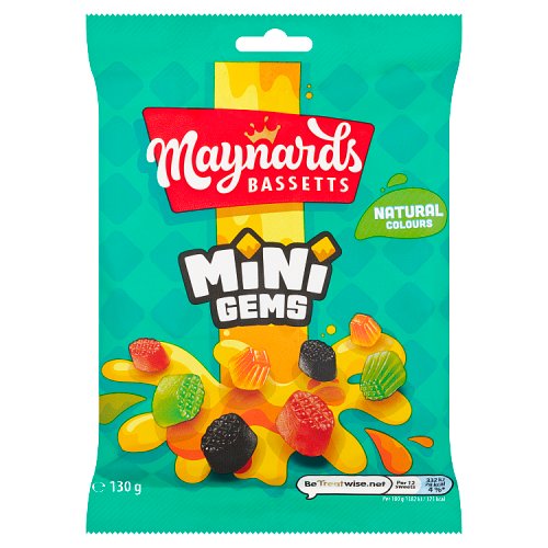MAYNARDS BASSETTS MINI GEMS 10 X 130G