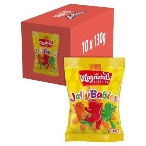 MAYNARDS BASSETTS JELLY BABIES 10 X 130G