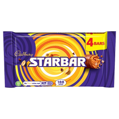 CADBURY STARBAR 4 PACK 12 X 148G