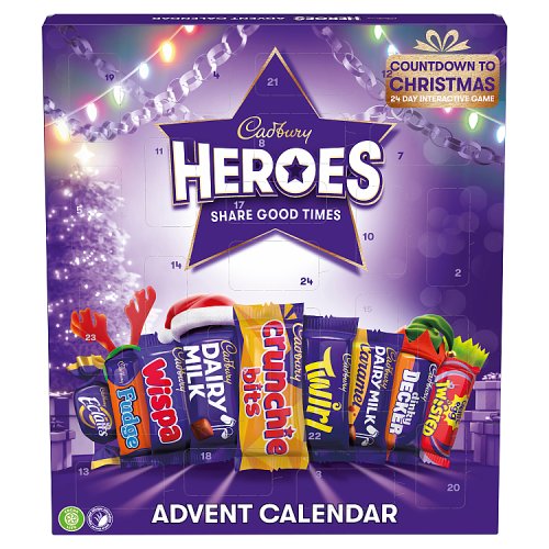CADBURY HEROES ADVENT CALENDAR 6 X 230G