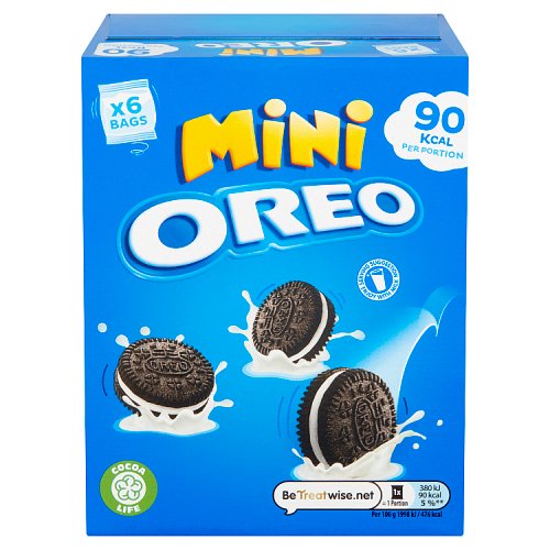 OREO MINI VANILLA SNACK PACKS 6PK 6 X 114G