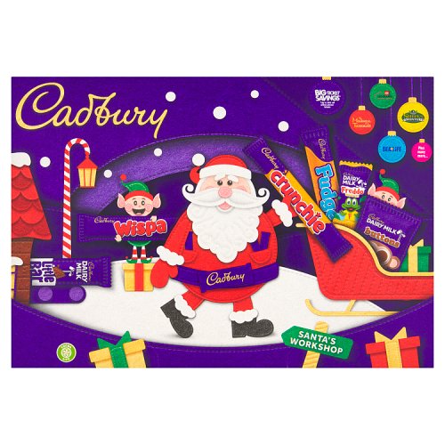 CADBURY MEDIUM SANTA SELECTION BOX 10 X 125G