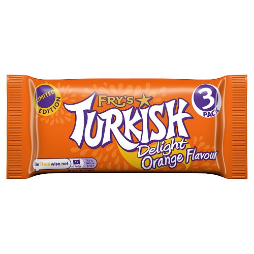 FRYS TURKISH DELIGHT ORANGE 3PK 24 X 153G