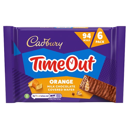 CADBURY TIME OUT 94KCALS 6PK ORANGE 13 X 108G