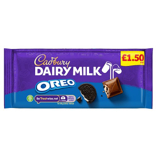 CADBURY OREO DAIRY MILK PM £1.50 17 X 120G