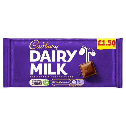 CADBURY DAIRY MILK PM £1.50 22 X 95G