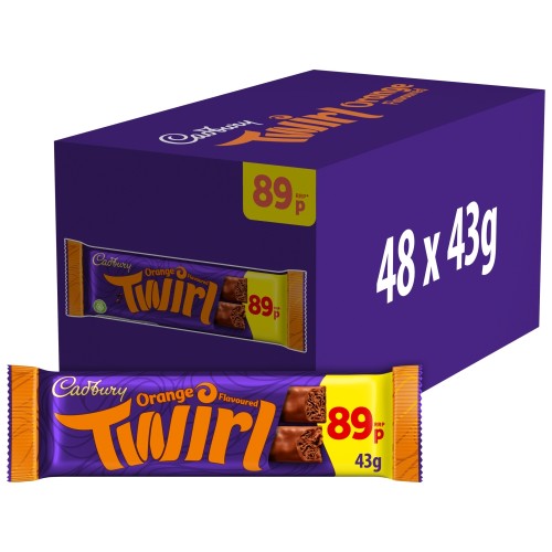 CADBURY TWIRL ORANGE PM £0.89 48 X 43G