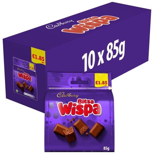 CADBURY BITSA WISPA PM £1.85 10 X 85G