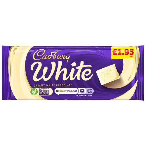 CADBURY DAIRY MILK WHITE PM £1.95 24 X 90G