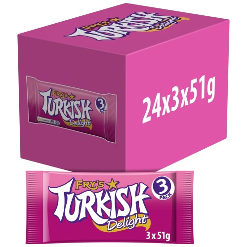 FRYS TURKISH DELIGHT 3PK 22 X 153G