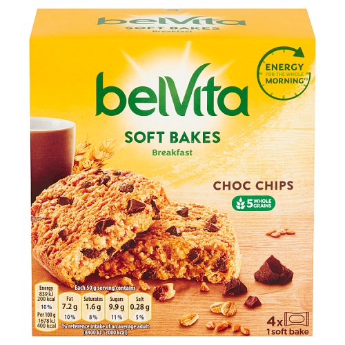 BELVITA SOFT BAKES CHOC CHIP 10 X 200G