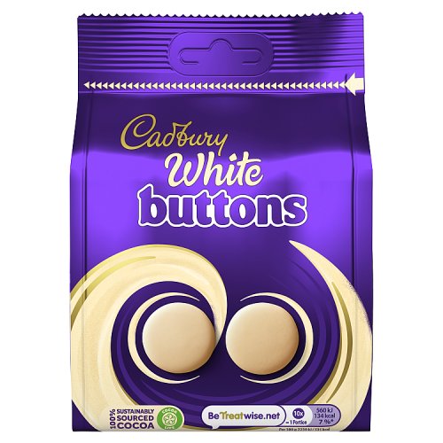 CADBURY WHITE GIANT BUTTONS 10 X 110G
