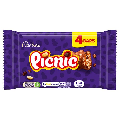 CADBURY PICNIC 4 PACK 10 X 128G