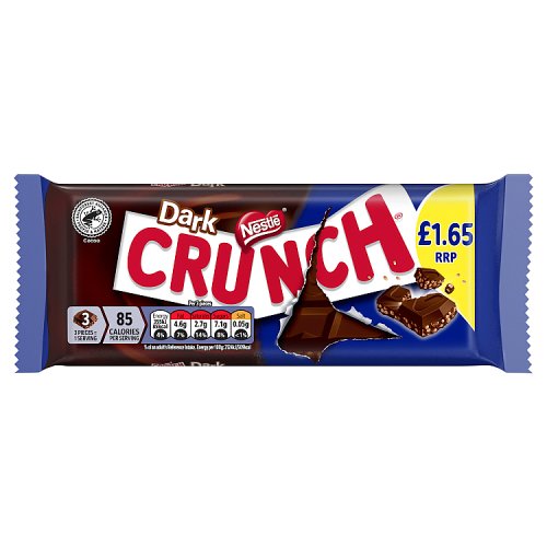 NESTLE CRUNCH BAR DARK PM £1.65 20 X 100G