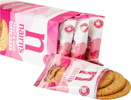 9349-E NAIRNS FRUIT & SEED OATCAKES 'ON THE GO' 8X225G