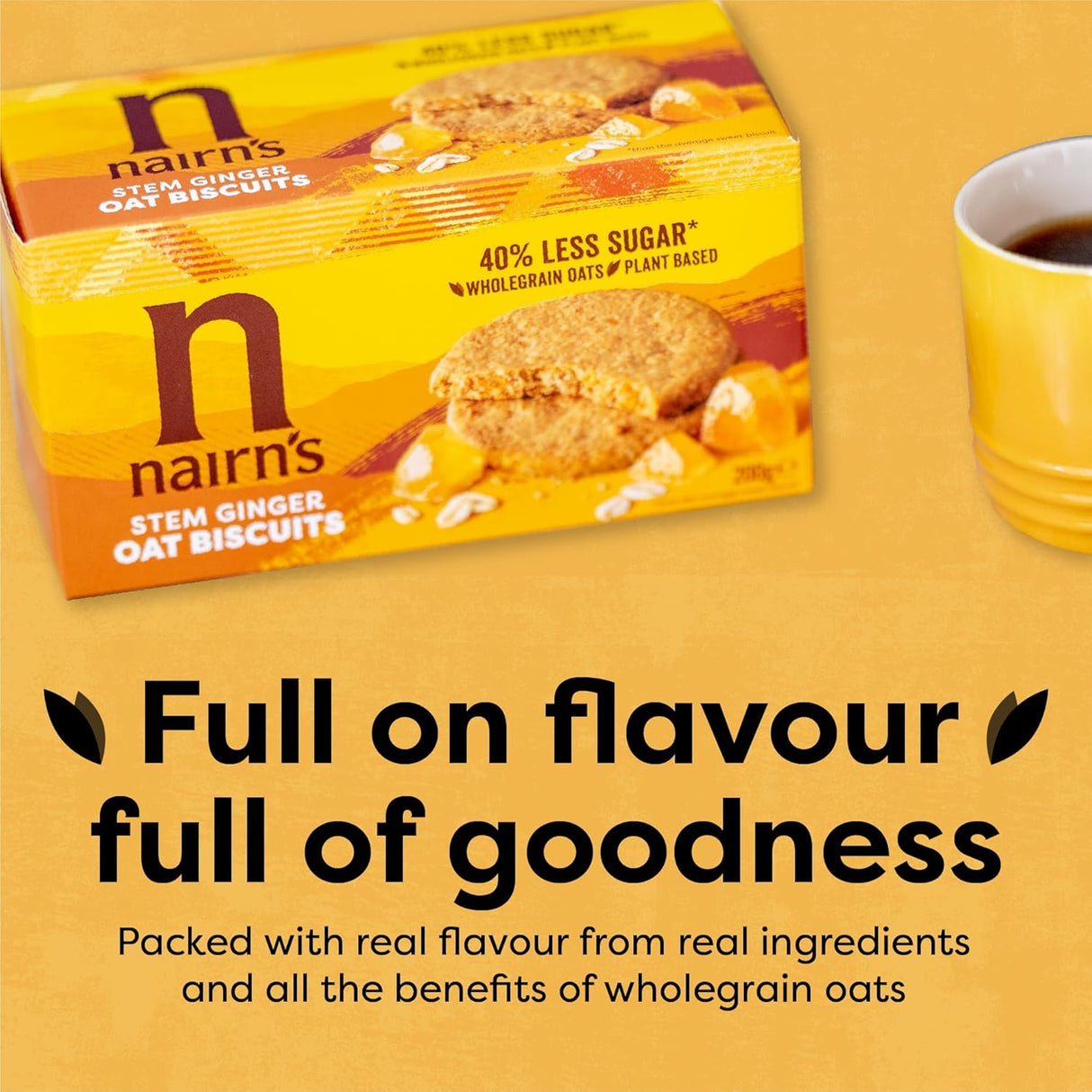 9367-E NAIRNS STEM GINGER OAT BISCUITS 10X200G