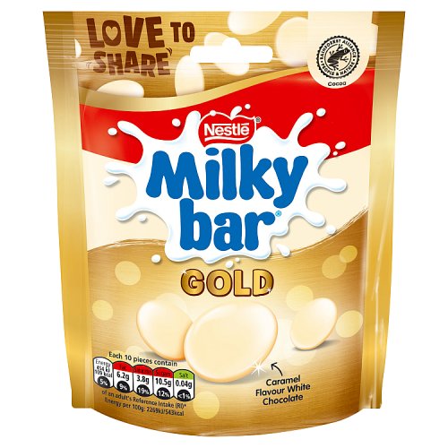 MILKYBAR BUTTONS GOLD POUCH 11 X 86G