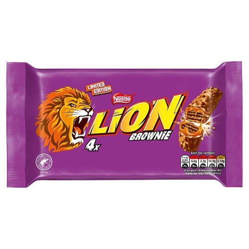 LION BROWNIE 4 PACK 10 X 120G