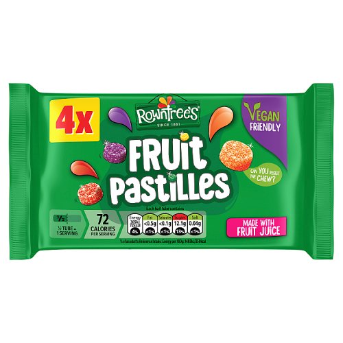 ROWNTREE FRUIT PASTILLES 4PK MULTIPACK 20 X 164G