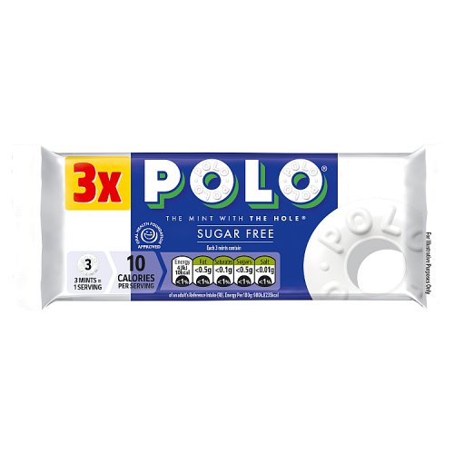 POLO SUGAR FREE MINTS TUBE 3 PACK MULTIPACK 32 X 100.2G