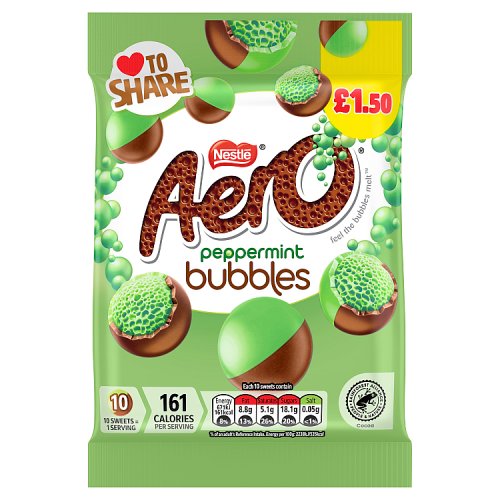 AERO BUBBLE PEPPERMINT PM £1.50 12 X 80G