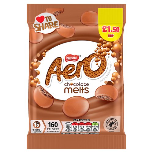 AERO MELTS MILK BAG PM £1.50 12 X 80G
