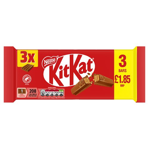 KIT KAT 4 FINGER 3PK PM £1.85 20 X 124,5G