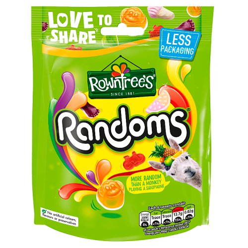 ROWNTREES RANDOMS POUCH 9 X 150G
